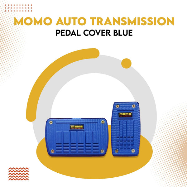 Momo Auto Transmission Pedal Cover Blue - Cover Plastic Pedal Protective Cover | Car Styling Non Slip Car Pedal Cover Case SehgalMotors.pk