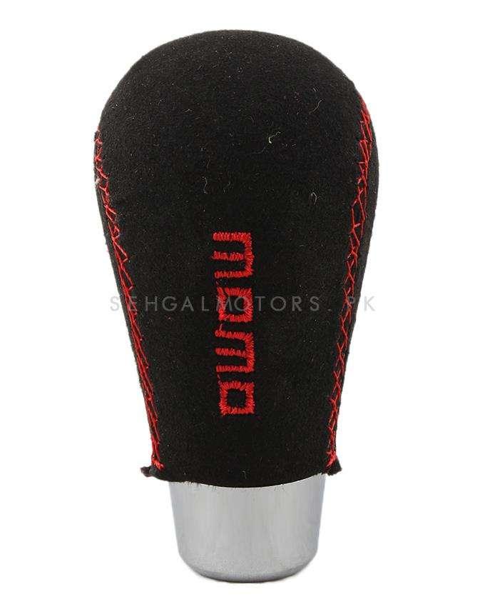 Momo Leather Gear Shift Knob For Manual Transmission with Red Stitch SehgalMotors.pk