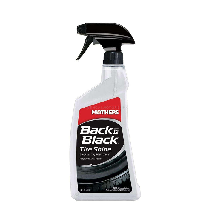 Mothers Back to Black Tire Tyre Shine - 710 ML (06924) - Tyre Gloss Wax Cleaning Refurbishing Agent SehgalMotors.pk