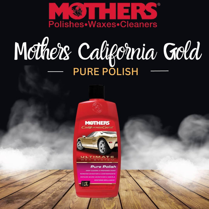 Mothers California Gold Pure Polish - 473 ML (07100) Car Hydrophobic Liquid Polish Wax SehgalMotors.pk