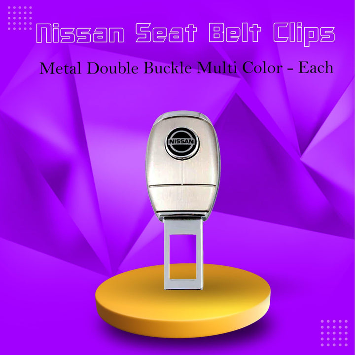 Nissan Seat Belt Clips Metal Double Buckle Multi Color - Each SehgalMotors.pk