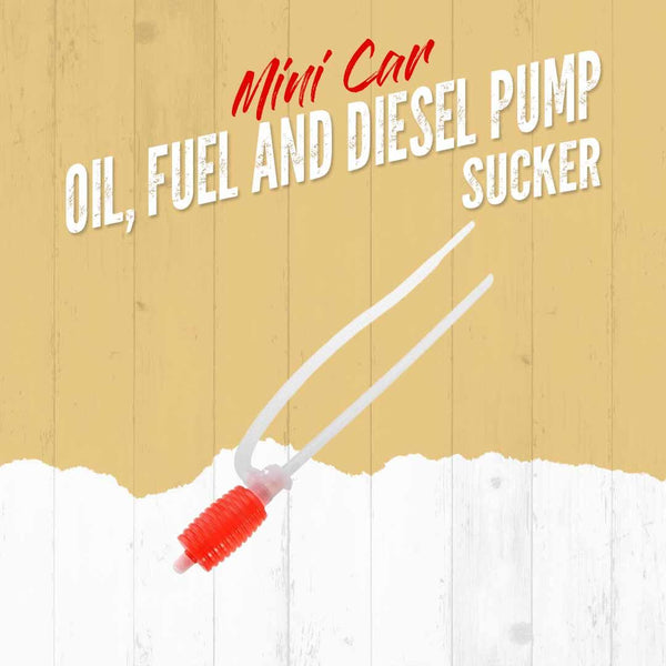 Oil, Fuel And Diesel Pump Sucker - Mini Car Accessories Portable Car Manual Hand Siphon Pump Hose Gas Oil Syphon Transfer Pump Fuel Tank Gas Can Hot SehgalMotors.pk