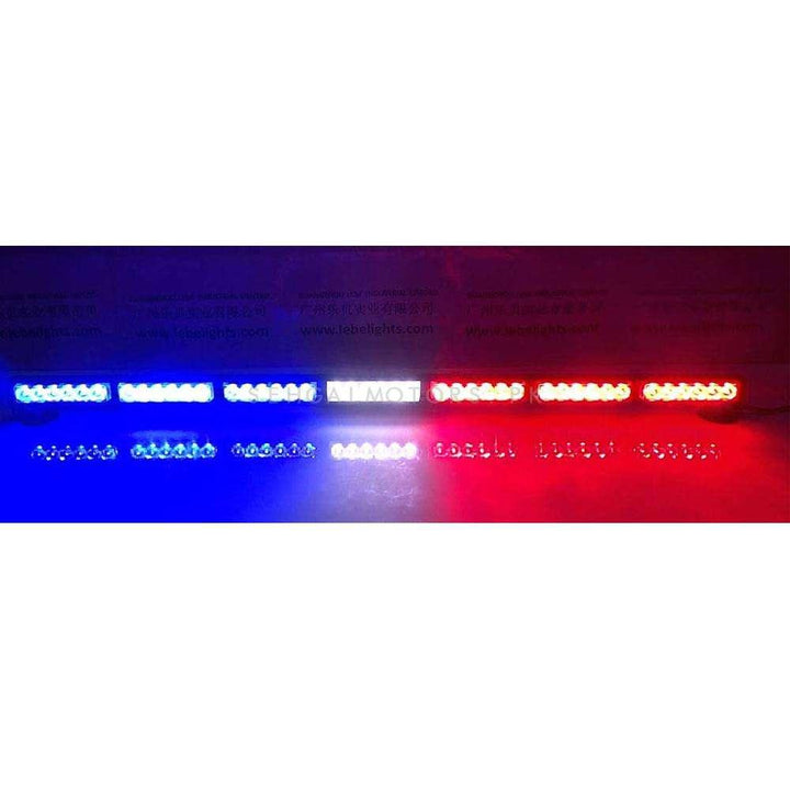 Police Blue And Red Flasher Light 1.3 Meter - Full Dashboard Strobe Flashers SehgalMotors.pk