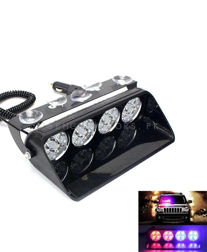 Police High Power Red Dashboard Light 4 LED SehgalMotors.pk