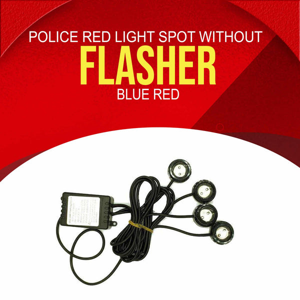 Police Red Light Spot Without Flasher Blue Red SehgalMotors.pk