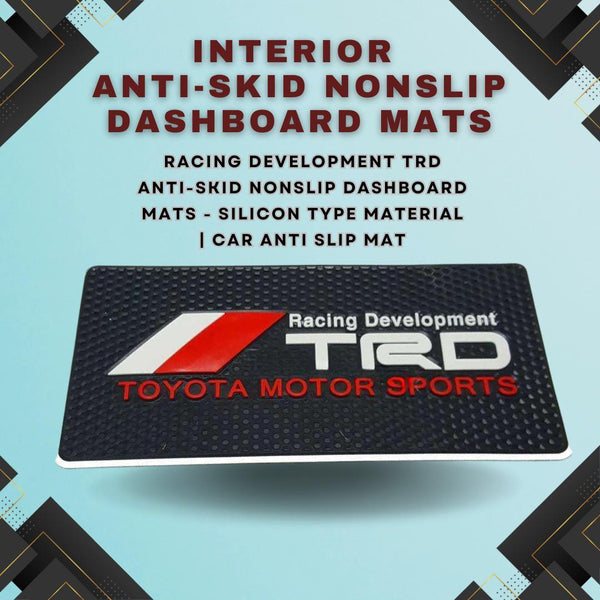 Racing Development TRD Anti-Skid Nonslip Dashboard Mats - Silicon Type Material | Car Anti Slip Mat SehgalMotors.pk