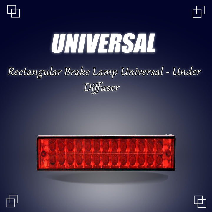 Rectangular Brake Lamp Universal - Under Diffuser / Bumper LED Sporty Style | | LED Rear Bumper Reflector Light SehgalMotors.pk