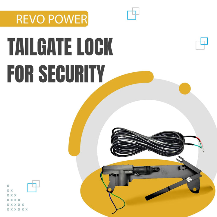 Revo Power Tailgate Lock For Security - Revo And Rocco Tail Gate rear Door Lock Motor SehgalMotors.pk