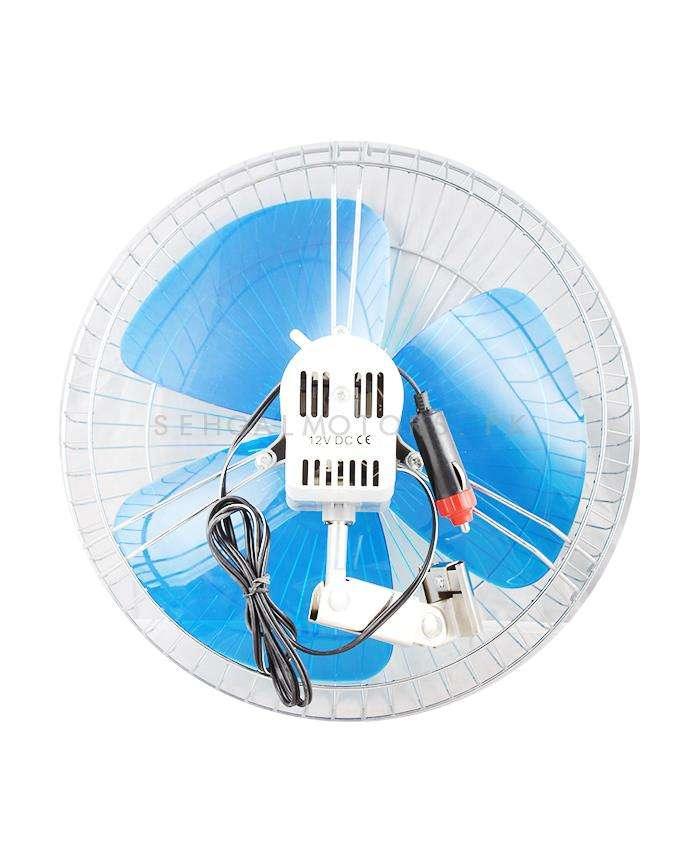Sogo Car Fan Blue 12 inch - Cooling Fan | Car Cool Gadget | Fan Cooler | Air Vent Conditioner Fan SehgalMotors.pk