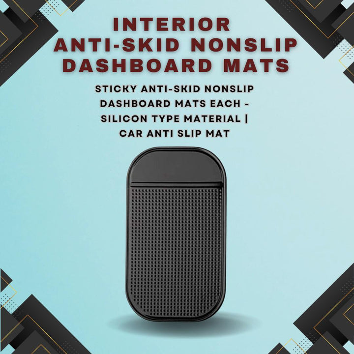 Sticky Anti-Skid Nonslip Dashboard Mats Each - Silicon Type Material | Car Anti Slip Mat SehgalMotors.pk