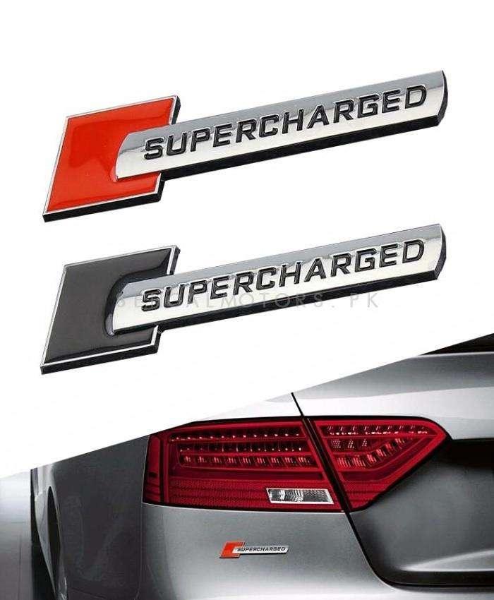 Super Charged Logo Each - Mix Color - Emblem | Decal | Monogram | Logo SehgalMotors.pk