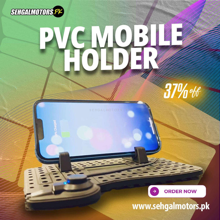 Super Flexible PVC Mobile Holder - Phone Holder | Mobile Holder | Car Cell Mobile Phone Holder Stand SehgalMotors.pk