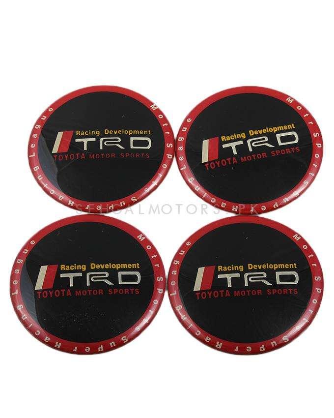 TRD Wheel Caps Logo - Black - Center Hub Badge SehgalMotors.pk