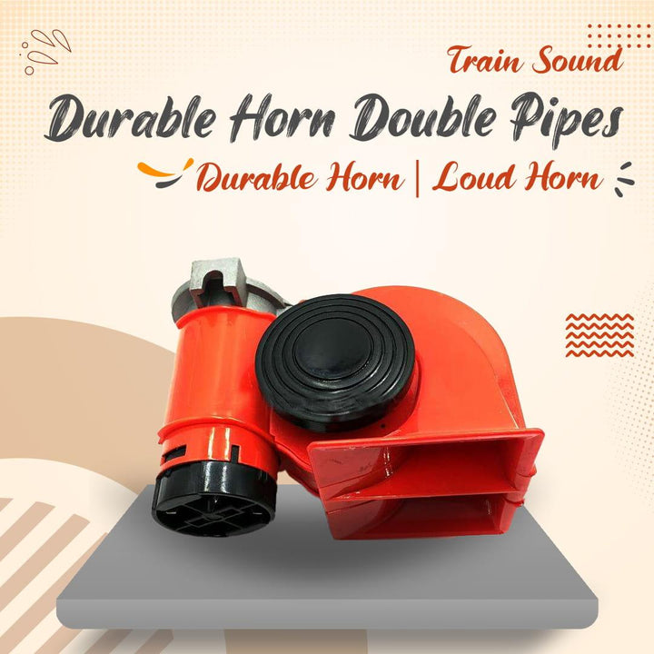 Train Sound Durable Horn Double Pipes - Durable Horn | Loud Horn | Vehicle Horn | Universal Horn Train Sound - Multi SehgalMotors.pk