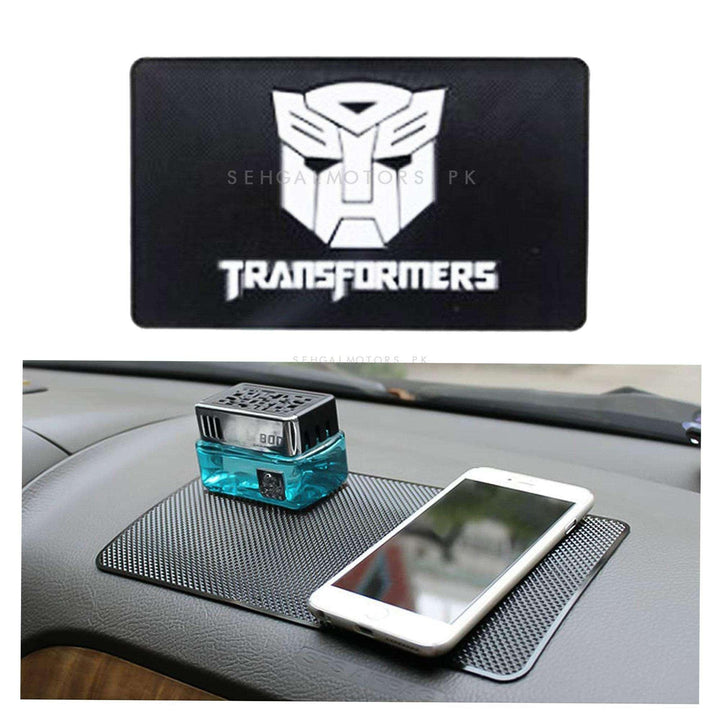 Transformers Anti-Skid Nonslip Dashboard Mats - Silicon Type Material | Car Anti Slip Mat SehgalMotors.pk