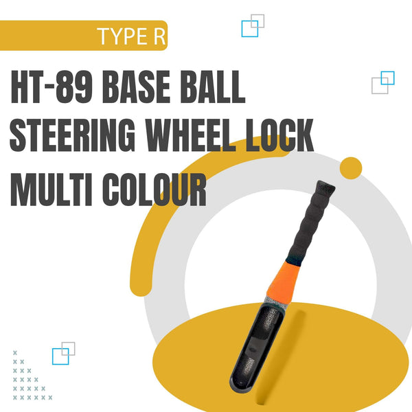 Type R HT-89 Base Ball Steering Wheel Lock Multi Color SehgalMotors.pk