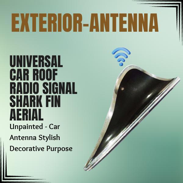 Universal Car Roof Radio Signal Shark Fin Aerial - Unpainted - Car Antenna Stylish Decorative Purpose SehgalMotors.pk