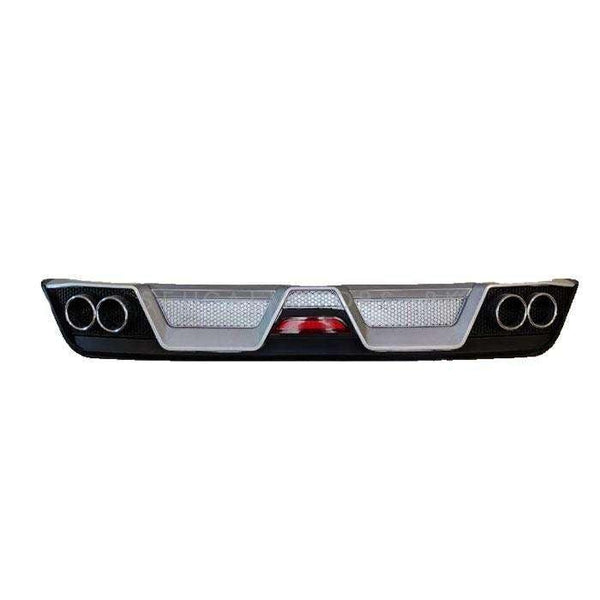Universal New Style Dual Exhaust Diffuser Black SehgalMotors.pk