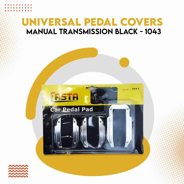 Universal Pedal Covers Manual Transmission Black - 1043 SehgalMotors.pk