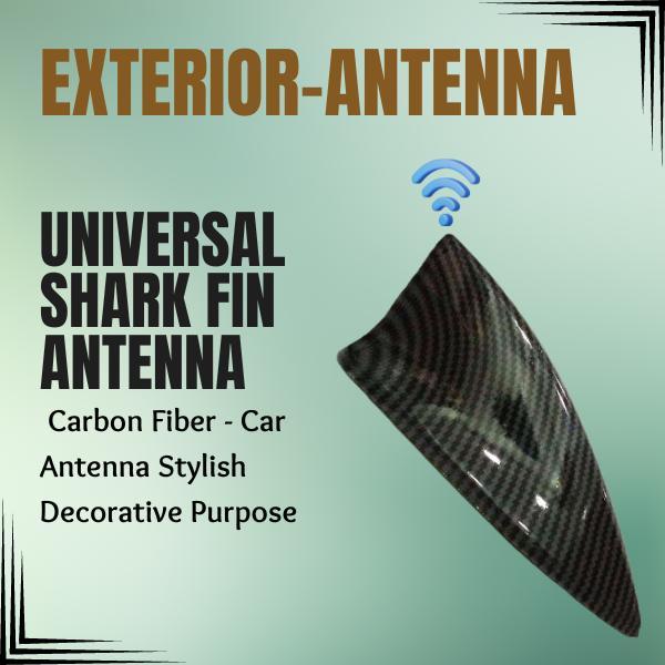 Universal Shark Fin Antenna - Carbon Fiber - Car Antenna Stylish Decorative Purpose SehgalMotors.pk