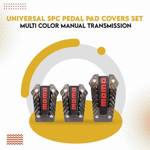 Universal Spc Pedal Pad Covers Set - Multi Color Manual Transmission SehgalMotors.pk