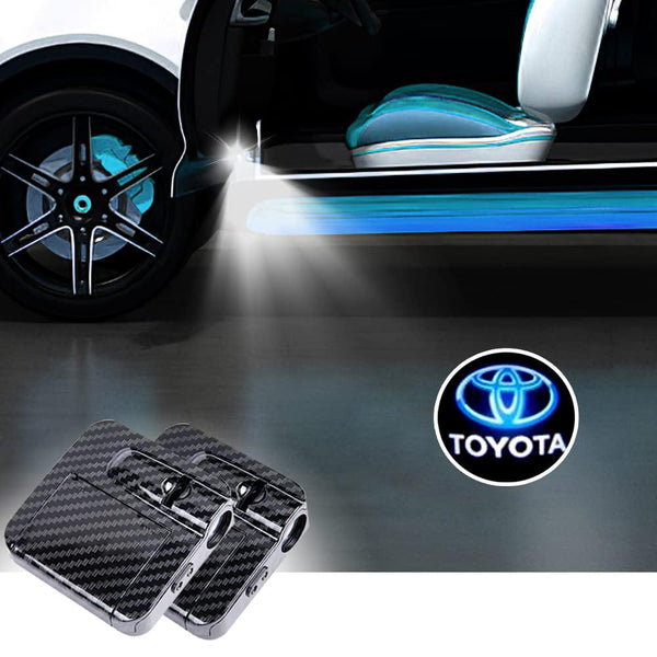Yaris Wireless Ghost Shadow Welcome Logo LED Light Door Projectors 2 Pcs - Powered by AA Batteries ( Not included) SehgalMotors.pk