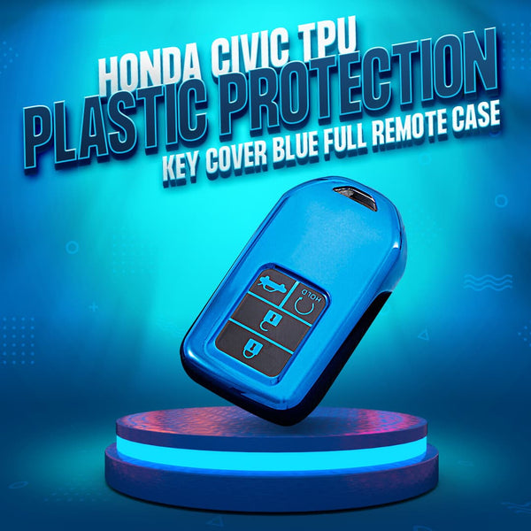 Honda Civic TPU Plastic Protection Key Cover Blue