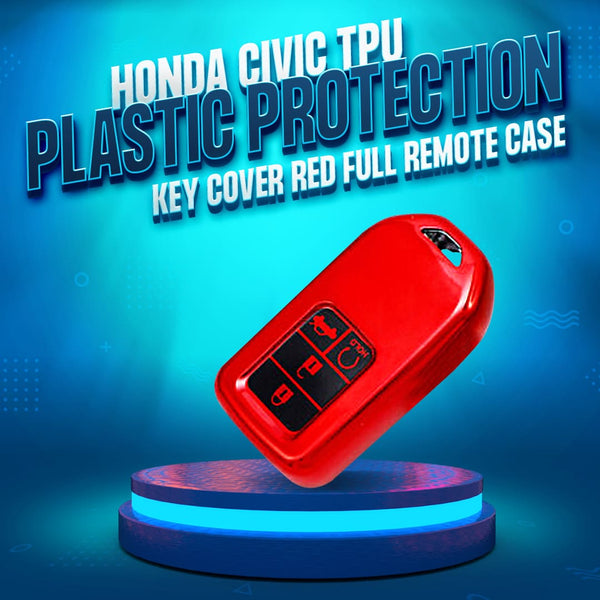 Honda Civic TPU Plastic Protection Key Cover Red