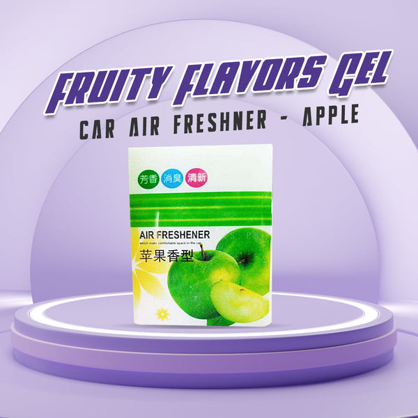 Fruity Flavors Gel Car Air Freshner - Apple
