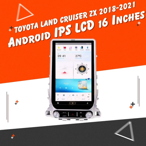 Toyota Land Cruiser ZX Android LCD Silver 16 Inches - Model 2018-2024