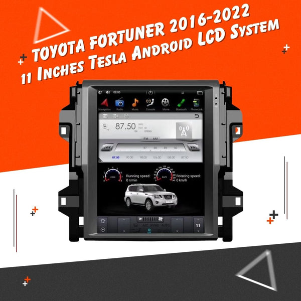 Toyota Fortuner Tesla LCD Black 11 Inches - Model 2016-2024