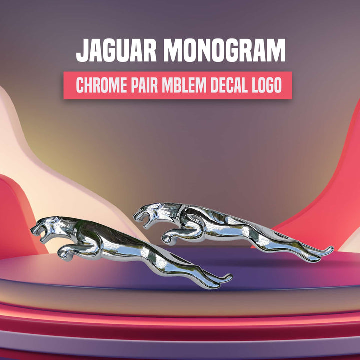Jaguar Monogram Chrome pair