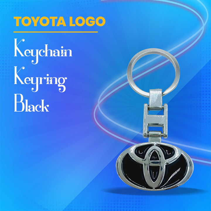 Toyota Logo Keychain Keyring Black