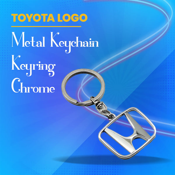 Honda Metal Keychain Keyring - Chrome