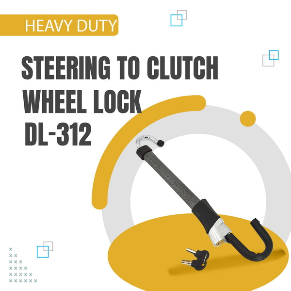 Heavy Duty Steering to Clutch Wheel Lock DL-312