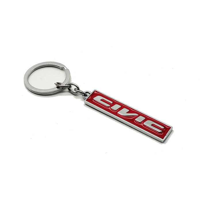 Honda Civic Keychain Keyring Red
