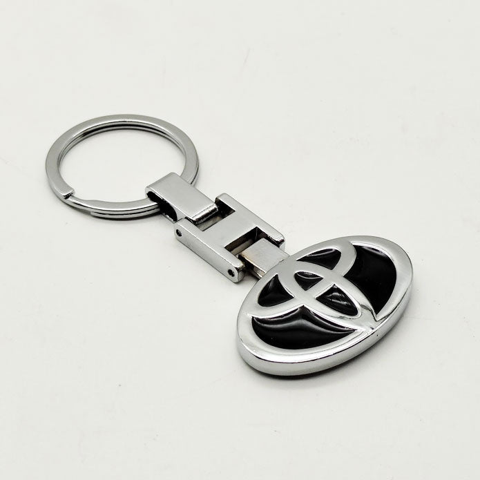 Toyota Logo Keychain Keyring Black