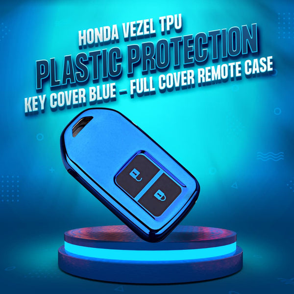 Honda Vezel TPU Plastic Protection Key Cover Blue