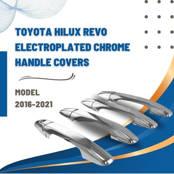 Toyota Hilux Revo/Rocco Electroplated Chrome Handle Covers