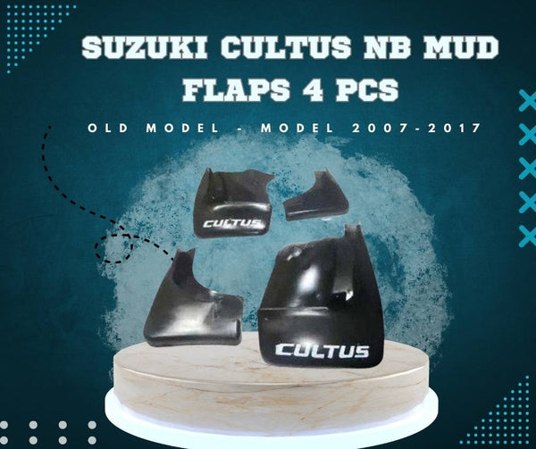 Suzuki Cultus NB Mud Flaps 4 Pcs Old Model - Model 2007-2017