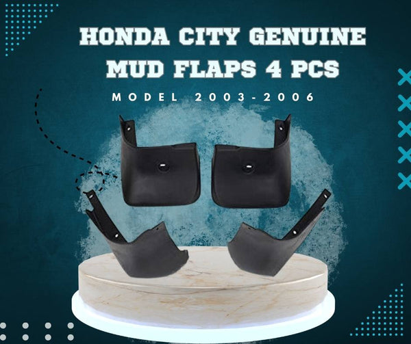 Honda City Genuine Mud flaps 4 Pcs - Model 2003-2006