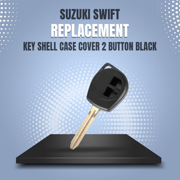 Suzuki Swift Replacement Key Shell Case Cover 2 Button Black