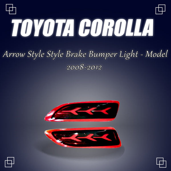 Toyota Corolla Arrow Style Style Brake Bumper Light - Model 2008-2012