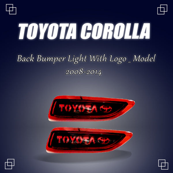 Toyota Corolla Back Bumper Light With Logo _ Model -2008-2014