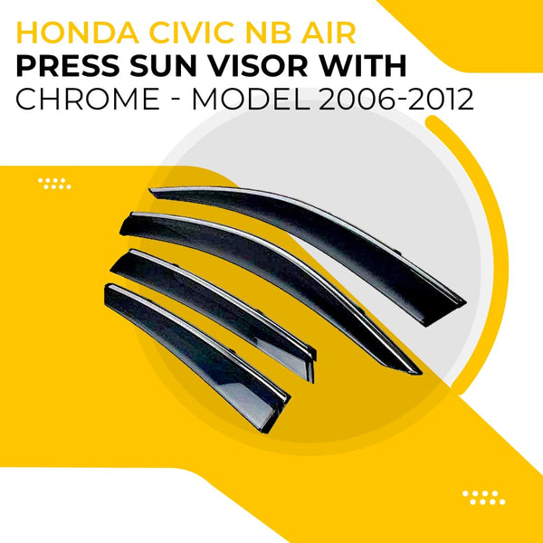 Honda Civic NB Air Press Sun Visor With Chrome - Model 2006-2012