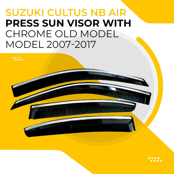 Suzuki Cultus NB Air Press Sun Visor With Chrome Old Model - Model 2007-2017