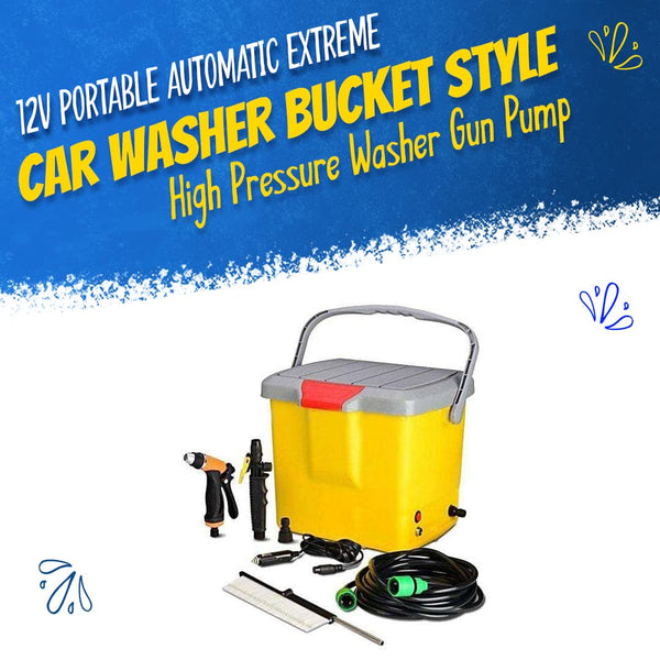 12v Portable Automatic Extreme Car Washer Bucket Style