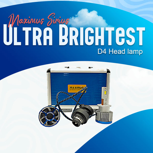 Maximus Sirius Ultra Brightest SMD - D4 Head lamp Replacement LED 85w