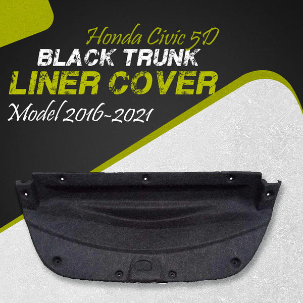 Honda Civic 5D Black Trunk Liner Cover - Model 2016-2021