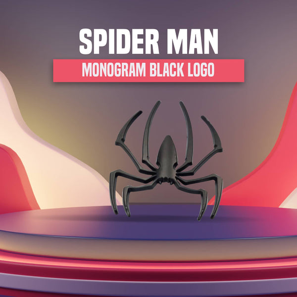 Spider Man Monogram Black - Emblem | Decal | Monogram | Logo
